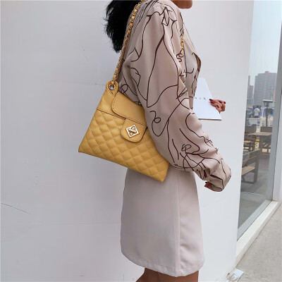 

Lingge chain bag small incense wind bag ladies fashion mini chic small square bag shoulder tide