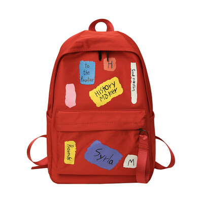 

Korean wave backpack female cartoon travel leisure backpack high school students ins bag
