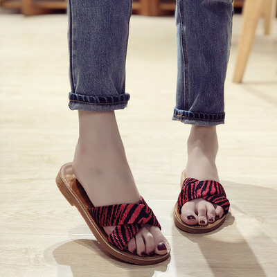 

Rose Summer Slippers Fashion Flat Flip Flops Open Toe Womens Casual Beach Shoes