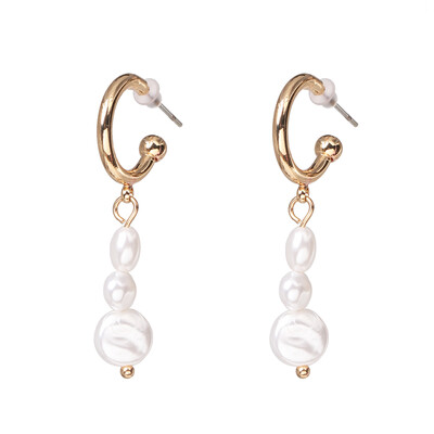 

2019 New arrival ZA Sea Ocean Conch For Women Summer Gifts Wedding Party Jewelry Pearl Shell Dangle Earrings Brincos
