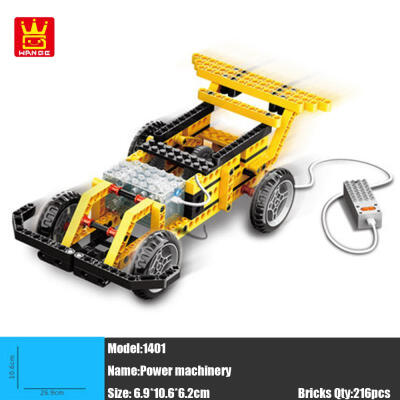 

WANGE Building Blocks Machinery Series Electronic Power Machinery 216pcs Bricks DIY Educational Kids Toy NO1401