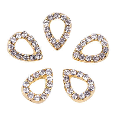 

5pcs Fashion Geometry Shape Glitter Charm Rhinestones Decoration Nail Art