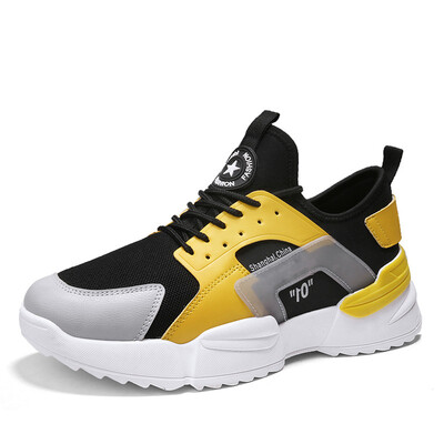 

Four mens shoes sports shoes mesh breathable shoes sports shoes tide shoes middle shoes