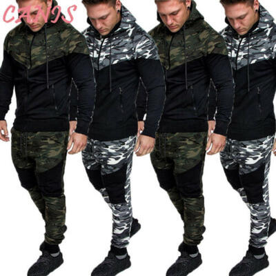 

Mens Tracksuit Set Zip Up Hoodie Top Bottoms Jogging Joggers Gym Sweats Slim Fit