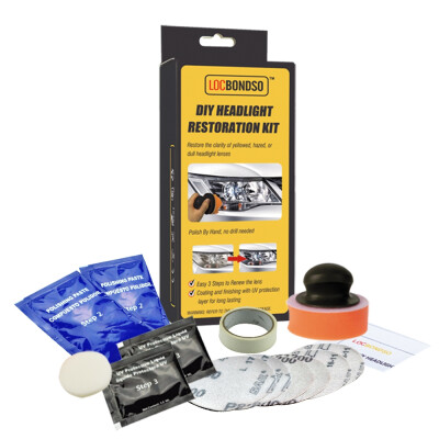 

LOCBONDSO Car DIY Headlight Scratch Manumotive Restoration Kit Repair Tool