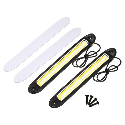 

COB LEDs Lights Waterproof IP67 DRL Daytime Running Light High Power 5W 12V Daylight Fog Driving White Yellow Lamp 2Pcs Rubber Sof