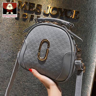 

Womens bag woman 2019 new fashion oblique satchel single shoulder shell bag mini hand-held Korean version of the girl 100