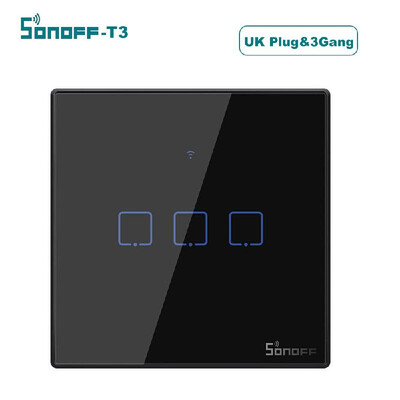 

SONOFF T3 Intelligent Switch EUUKUS AC 100-240V 123 Gang TX Series WIFI Wall Switch 433Mhz RF Remote Controlled Wifi Switch In