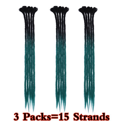 

Dreadlock Extension Ombre For Hip-Hop Synthetic Heat Resistant Crochet Braiding Hair Handmade Extension Twist Braiding For Women