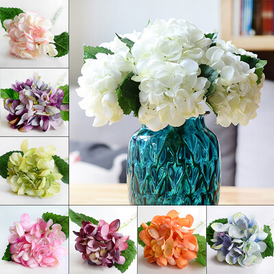 

Faux Artificial Plants Floral Flower Bouquet Single Hydrangea Party Decor Craft