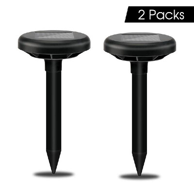 

Outdoor Garden Lawn Solar Energy Power Mice Snakes Scares Away Repellent Ultrasonic Pest Repellers Solar Repeller2 Packs