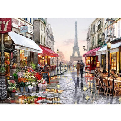 

5D DIY Round Drill Diamond Painting City Cross Stitch Embroidery Mosaic Kit