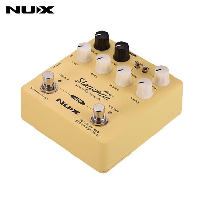 

NUX Stageman Floor Acoustic Preamp DI Effect Pedal with Chorus Reverb Freeze 60s Loop for Acoustic Guitar Violin Mandolin Banjo