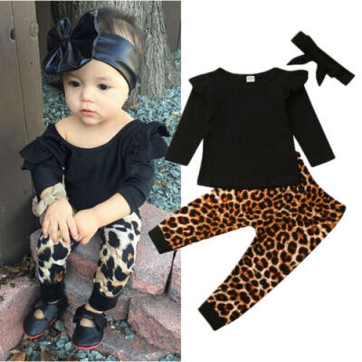 

Toddler Kids Baby Girl Tops T-shirt Blouse Pants Outfit Autumn Clothes Set 0-2Y