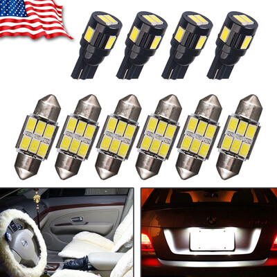 

10x Deluxe White LED Light Interior Package Kit For 2003-2007 Infiniti G35 Coupe