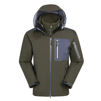 

Ontopcreeper mens jacket three-layer rubber two-piece 9665