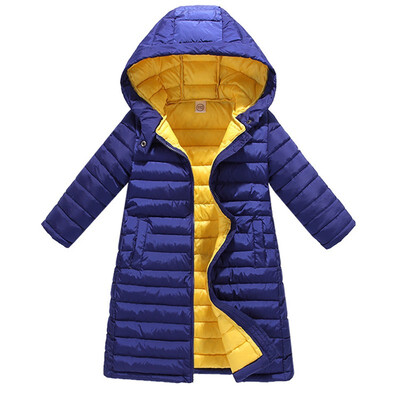 

2018 Jackets For Girls Boys Coats Print Winter Warm Girls Down Jacket Children Clothing Cotton Hooded Kids Outerwear