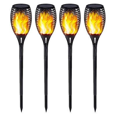 

72LED Solar Flame Light Outdoor Waterproof Garden Courtyard Lawn Torch Lamp
