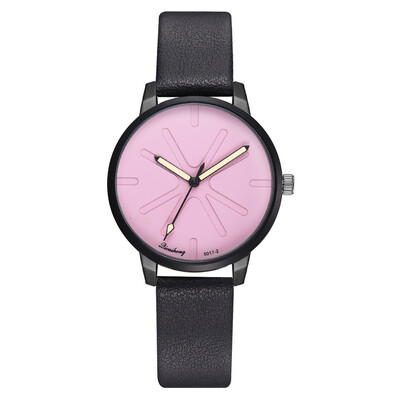 

PU with fashion quartz watch casual temperament student ladies watch