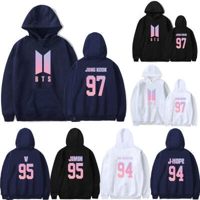 

Fashion RAP BTS Bangtan Boys Sweatshirt Hoodie Pocket Sweater Unisex Pullover