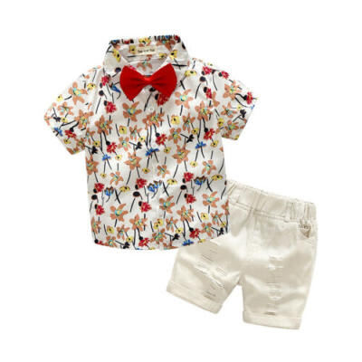 

Kinder Baby Boy Gentleman Party Kleidung Shirt Tops Shorts Hosen formelle Outfit