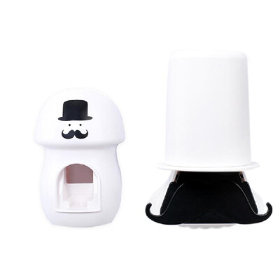 

Bathroom Sets New Automatic Toothpaste Dispenser Toothbrush Holder Set