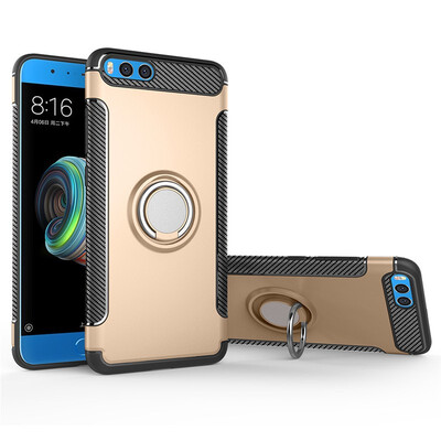 

Back Cover For Xiaomi Mi Note 3 Note3 Case Car Holder Stand Hard PC Silicon Ring Suction Bracket Celulars