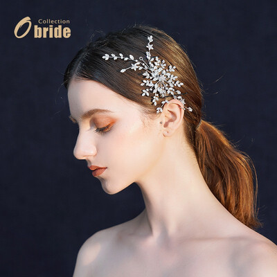 

New bridal jewelry fashion headdress side clip Austrian diamond crystal hair accessories wedding dress wedding accessories