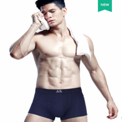 

1pairs 100 Cotton mens underwear boxer briefs with high quality fabric for moisture absorption&sweat release Xiejiaer