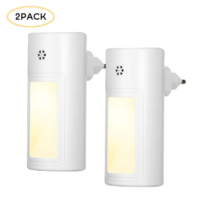 

2 Pack LED Plug-in Night Light 07W Warm White Wall Lights with Dusk-to-Dawn Sensor for Nursing Baby Kids Childrens Room Bedroom