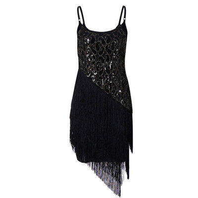 

〖Follure〗Women Vintage 1920s Bead Fringe Sequin Lace Party Flapper Cocktail Prom Dress