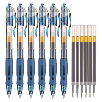 

Morning light &G 05mmGP1008 ink blue classic press gel pen pen pen refill set 6 pen 6 core HAGP1041