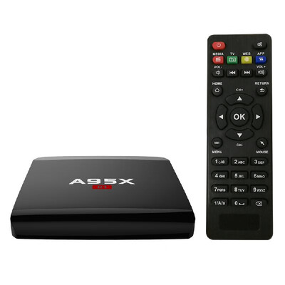 

A95X R1 Smart Android 712 TV Box Amlogic S905W Quad Core H265 VP9 2GB 16GB DLNA Miracast Airplay WiFi LAN HD Media Player UK