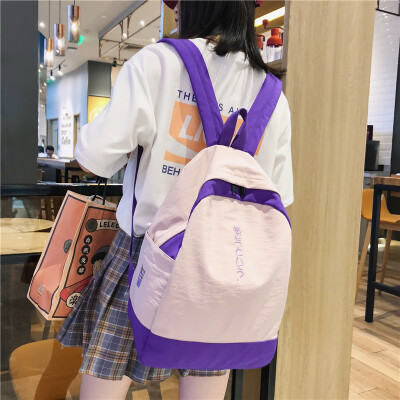 

Junior high school students Hyun-a Kim wind ins backpack female Korean high school minimalist Mori backpack female college student