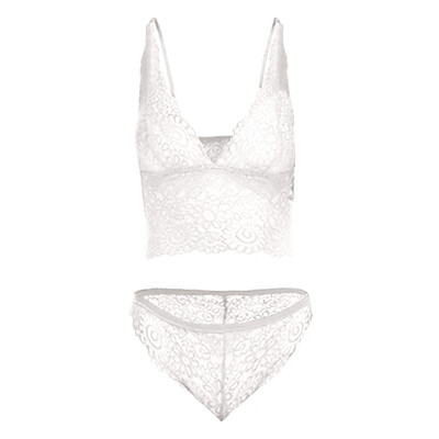 

Toponeto Women Sexy Lace Bra&Panty Set Bralette Lingerie Lace Babydoll Bodysuit