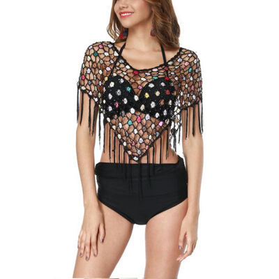 

Women Bathing Lace Crochet Bikini Hollow Out Swimwear Summer Beach Bikinis Outside Short Cover up