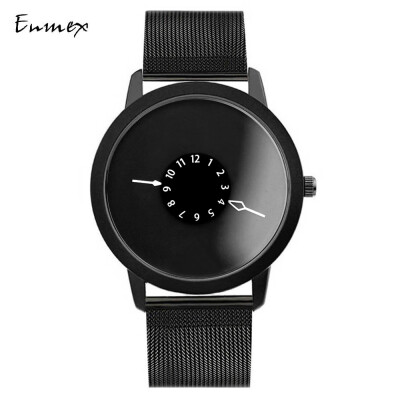 

Subversive second hand creative wristwatch when translating holiday gift Enmex inverted pointer concise watch