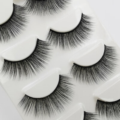 

3D Mink False Eyelashes Beauty Makeup Thick Voluminous Messy Fake Eye Lashes Extension Tools Eye Cosmetic