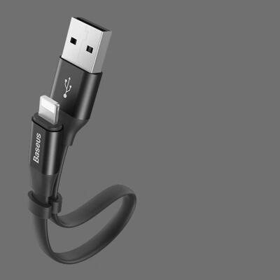 

Baseus Portable 23cm 2A Fast Charging Cable Cord USB To Lightning Data Cable With Buckle Design For IPHONE-23cm