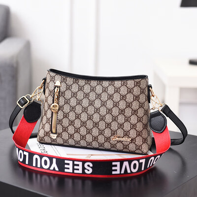 

Korean fashion 2019 new womens bag elegant PU leather trend handbags shoulder bag diagonal bag