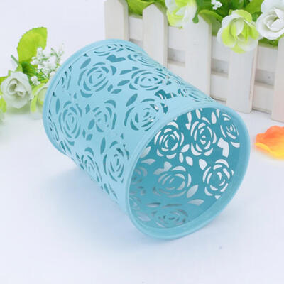 

Greensen Pen Holder ContainerMakeup Brush Pencil Pen Pot Holder Organizer Stationery Container Storage Box USBlue