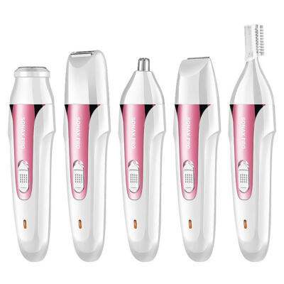 

5in1 Kit Trimmer Women Epilator Electric Facial Trimmer Nose Hair Shaping Shaving Machine Electric Shaver For Unisex