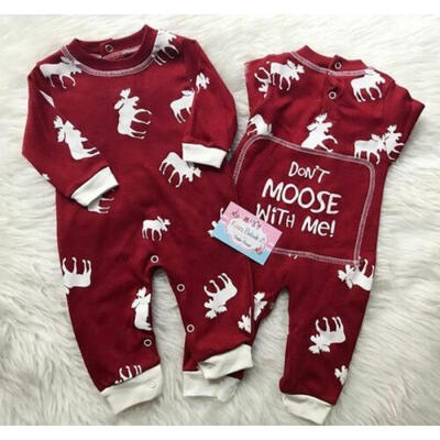 

UK Baby Girl Boy Christmas Costume Deer Romper Bodysuit Jumpsuit Clothes Outfits