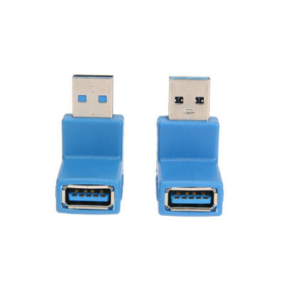 

Super Speed USB 30 Male to Female Adapter  Type 90 Degree Connector