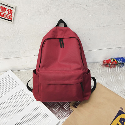 

Ins style schoolbag female Korean version of high school students double shoulder bag ancient feeling large capacity bf campus bac