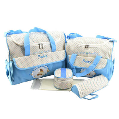 

5pcs Baby Diaper Bag Suits for Mom Baby Bottle Holder Mother Mummy Stroller