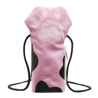 

Cute Cat Claw Shape Shoulder Handbags Canvas Women Crossbody Phone Bags