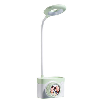 

C8 Camera Table Lamp LEDs Night Light Cameral Photo Desk Reading Eye Care Study Book Light with Pen Holder Brightness Adjustment B