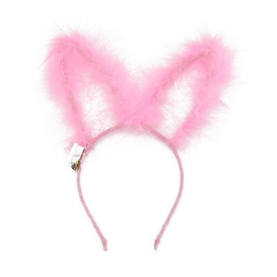 

New Hot LED Light Up Headband Plush Ear Glowing Hair Band Glow Party Headwear Supplies Gift Holiday Glow Supplies