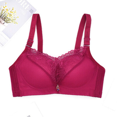 

New Fashion New Lace To Receive The Anti-sagging Without Rims Gathered Adjustable Bra